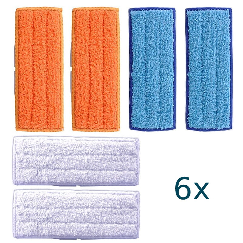 Abwaschbares Wischmopp-Set für iRobot Braava jet 240/241/244 - 6 Stück Abwaschbares Wischmopp-Set für iRobot Braava jet 240/241/244 - 6 Stück