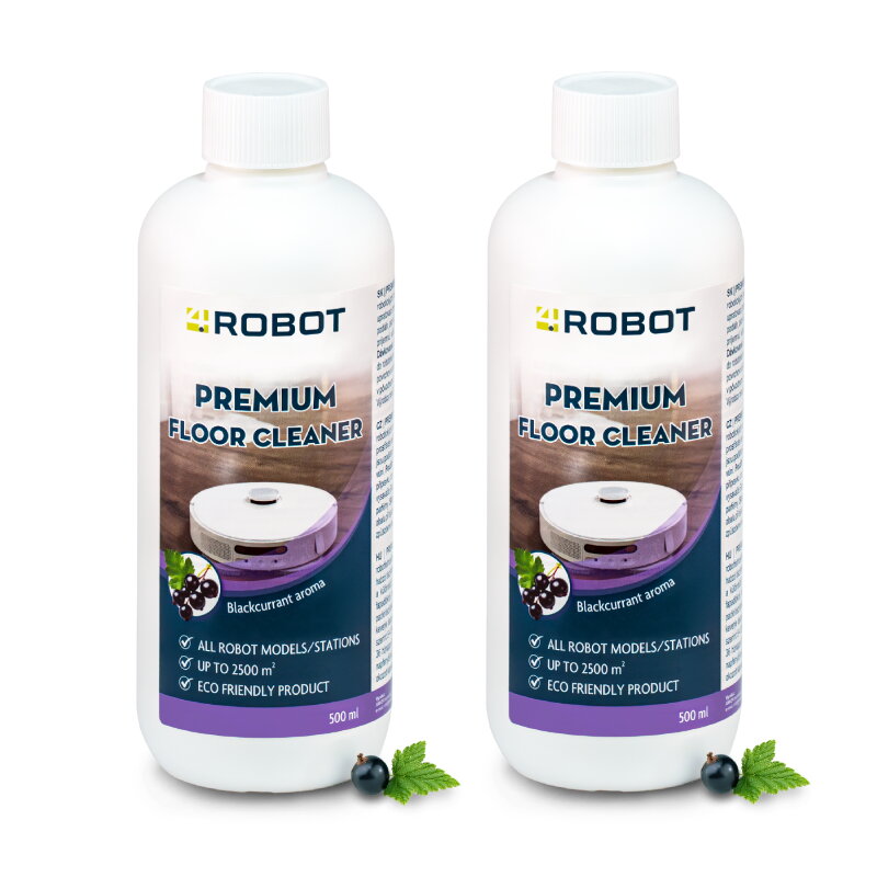 4Robot Reinigungsmittel für Staubsaugerroboter 2x500ml